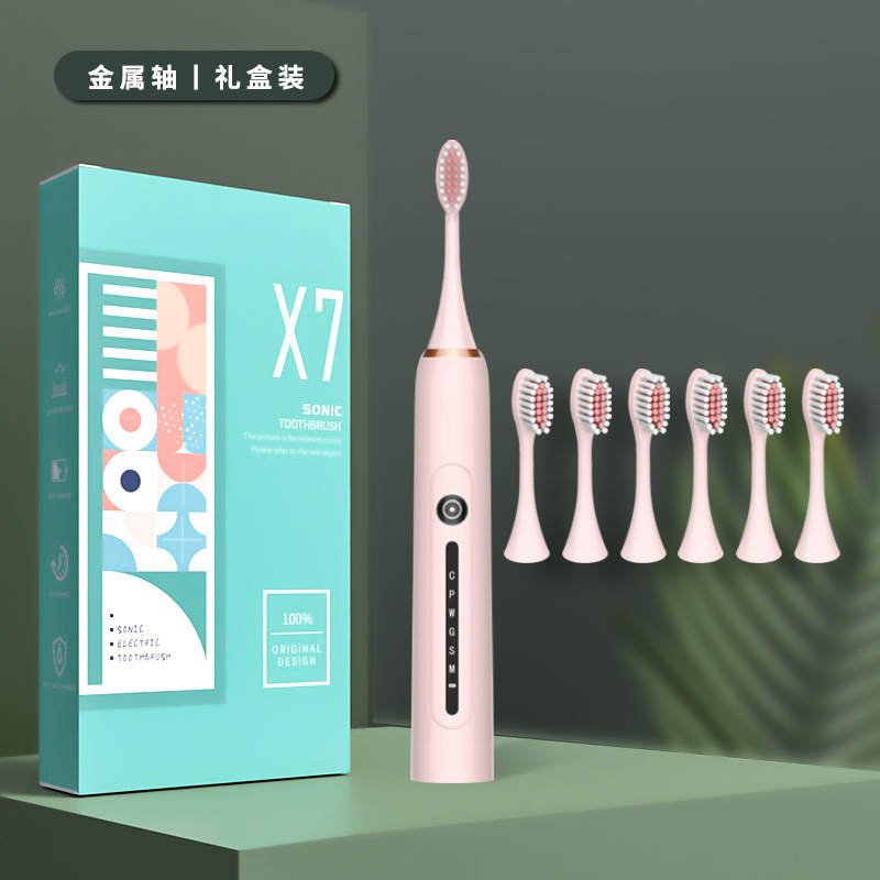 X-7 핑크 칫솔모 6개