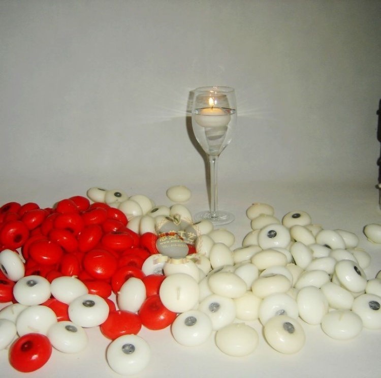 Accesorios de velas Agua flotante Boda Parafina Boda pura Boda romántica Bola flotante de cera Restaurante Película Sin humo