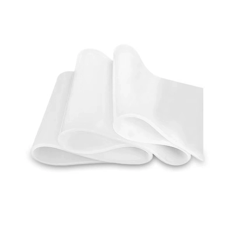White silicone pad from soft rubber, 10mm, wholesale