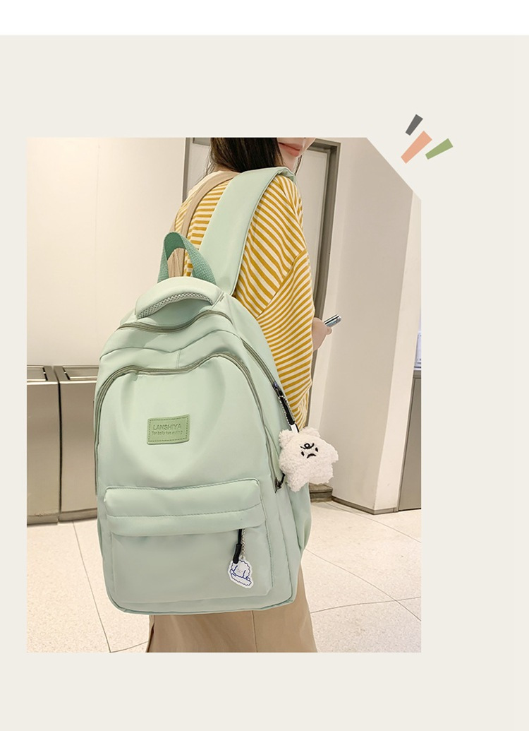 Schoolbag Women's Small Fresh Large Capacity Backpack for Primary and Secondary School Students Travel Durable Fashion All-match Backpack