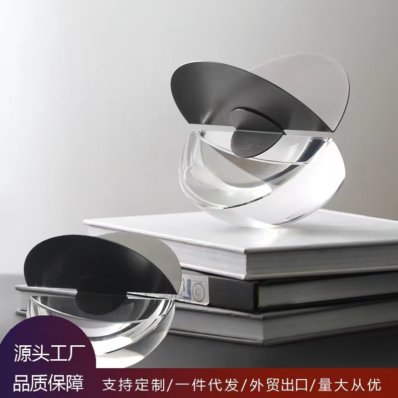 Geometric marble metal pendulum for living room