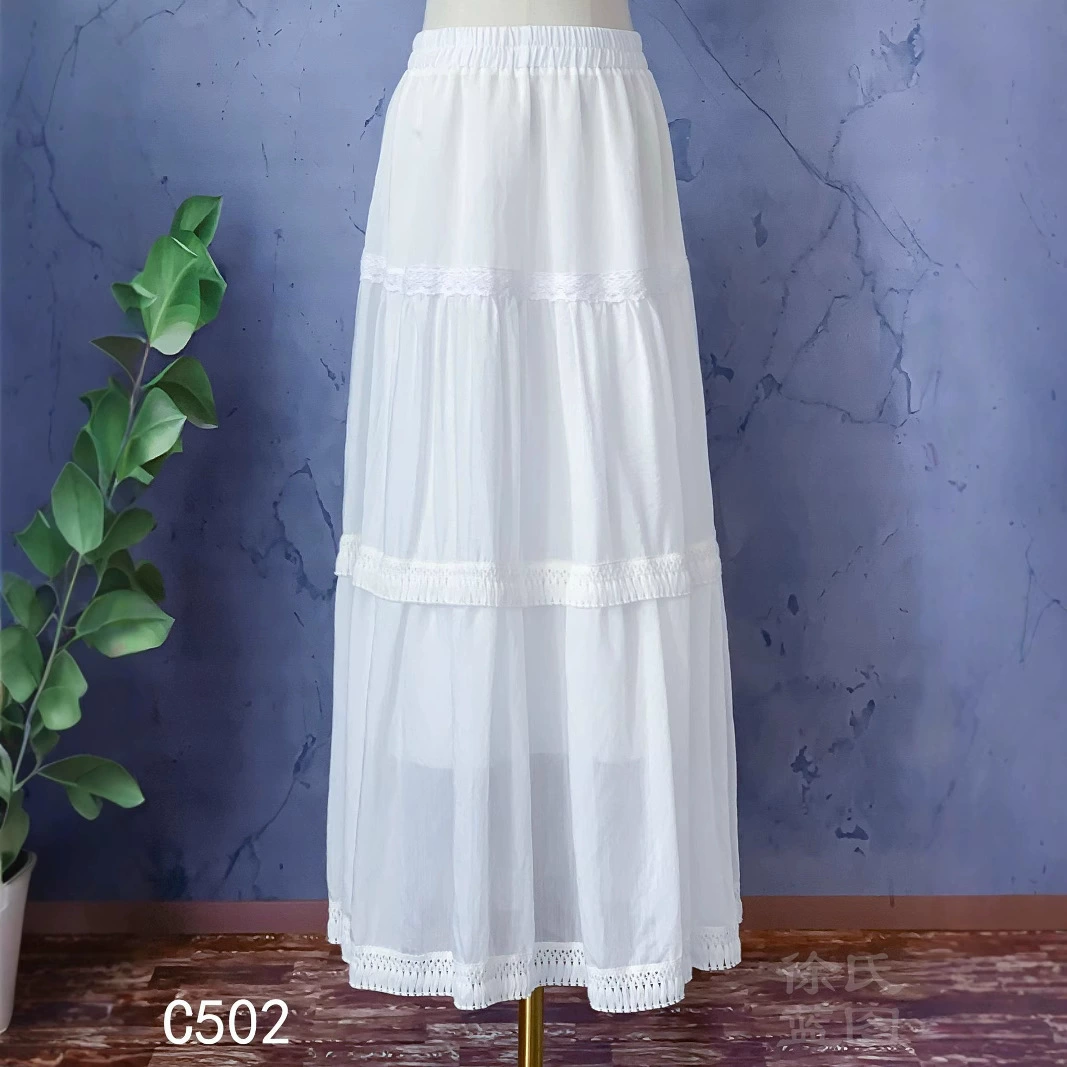 Белая краска для галстуков летом новая свежая художественная белая юбка-юбка с кистью