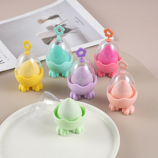 Macaron Color Beauty Egg Creative Lanyard Powder Puff Independent Packaging Soft and Comfortable Water Bigger Dust-proof Wholesale