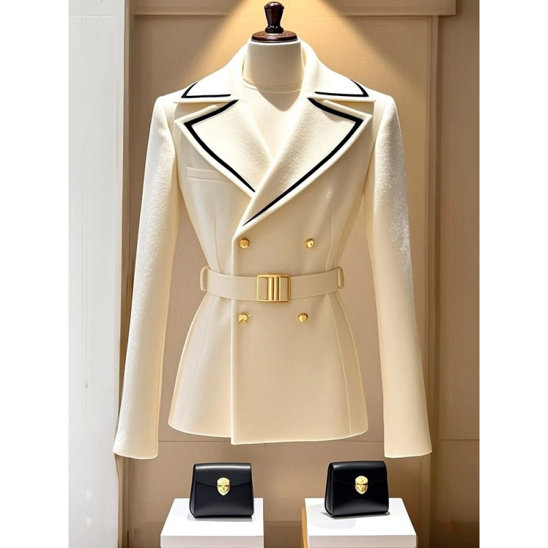 Women's Clothing high end white coat design temperament new professional slim fashion suit _voghion.com