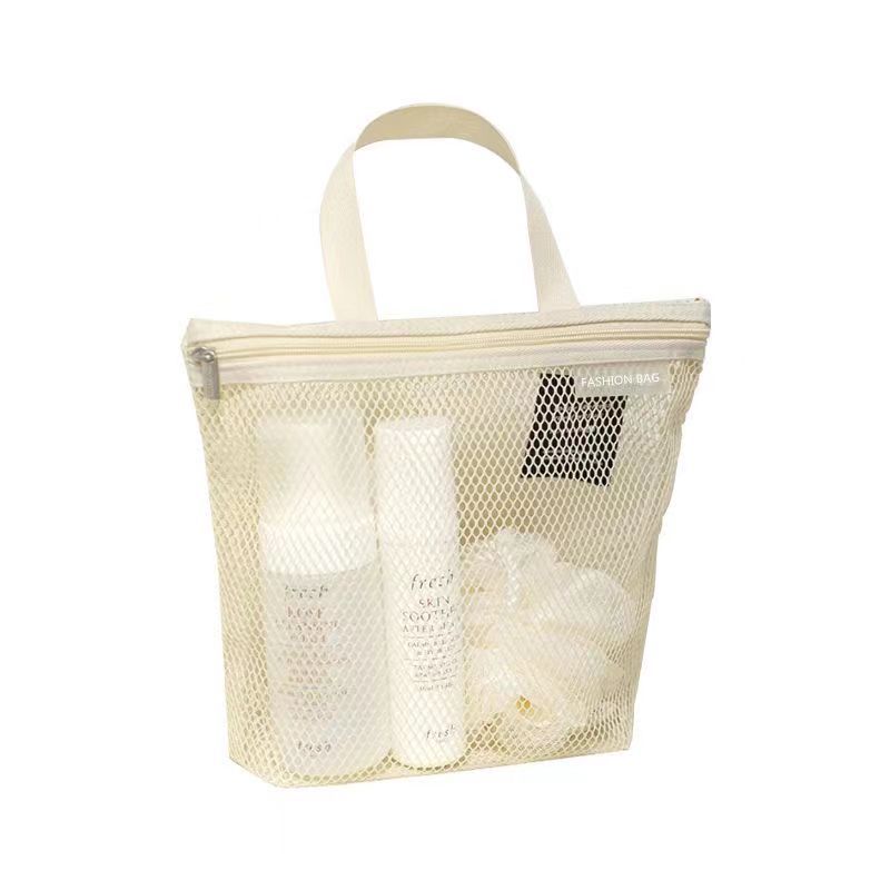 Hueco simple Mini bolsa de lavado de viaje de malla portátil estudiante bolsa de cosméticos Portátil Bolsa de almacenamiento de artículos diversos