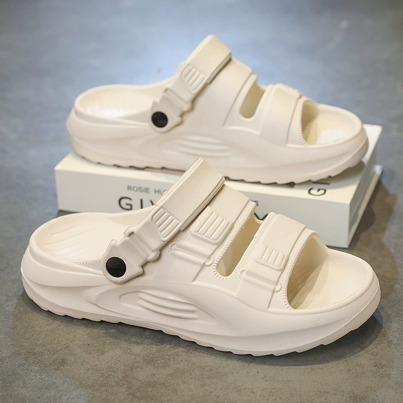 Мужские тапочки лето 2025, новые спортивные, нескользящие, износостойкие, для вождения и пляжа, универсальные.