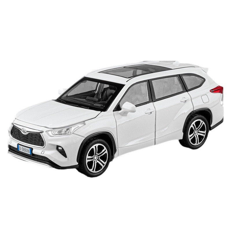 Jiaye modelo de coche de aleación de simulación 1:32 Highlander off-road vehículo efecto de sonido de iluminación Tire hacia atrás modelo de coche de juguete colección de decoración