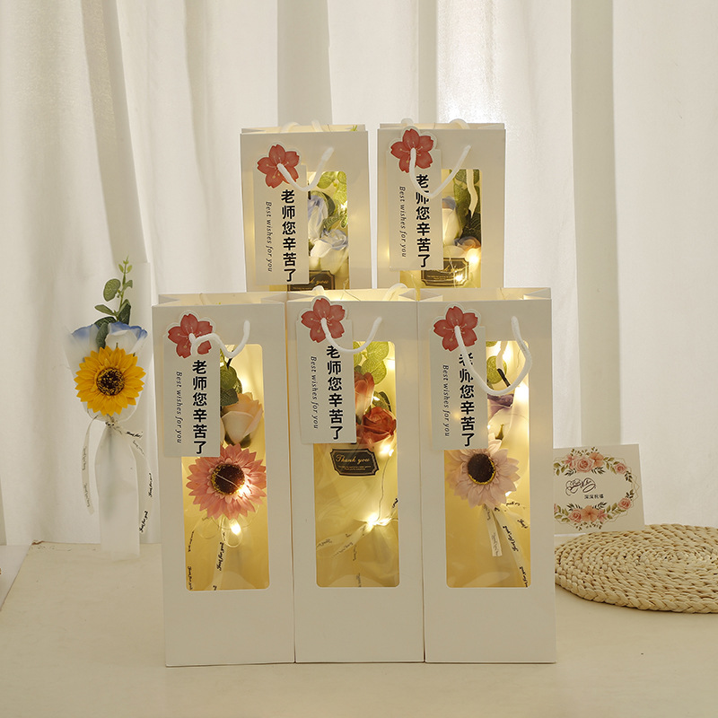 520 Día de San Valentín Hielo roto Azul 3 Ramo de jabón de rosas para hombres y mujeres, esposas, novias, regalos de cumpleaños