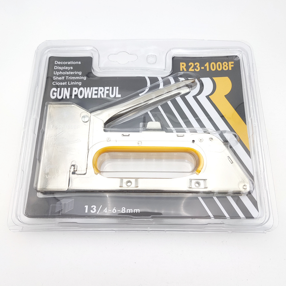 R23-1008F全英文小手柄手动打气钉枪打钉机码钉枪出口型射钉