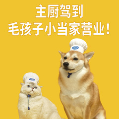 New Product Purlab Puff Lab Tempura Chef Hat Adjustable Pet Headgear Winter Warmth Universal for Cats