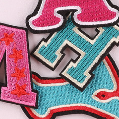 Strawberry English letter patch clothing shoes hats bags accessories clothing accessories computer embroidery labels embroidery fabric patches