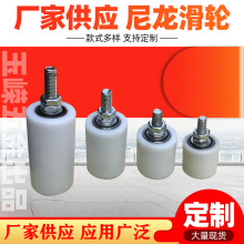 尼龙滑轮双轴承尼龙靠轮平移门电动门推拉门夹轮定位轮导向轮