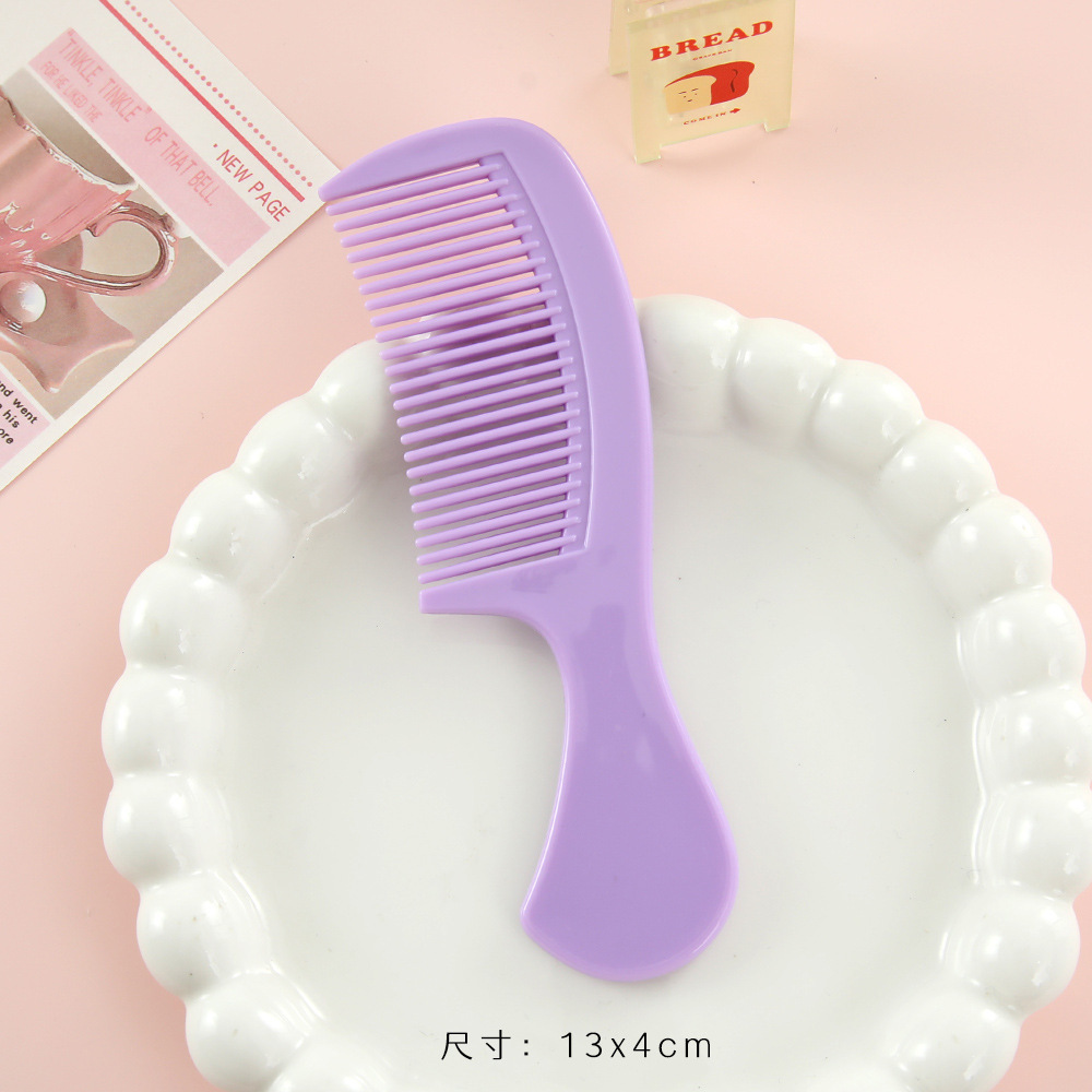 Nuevo mini peine simple portátil lindos peine de peluquería de plástico casero peinado de cabello largo para mujeres peinado recto