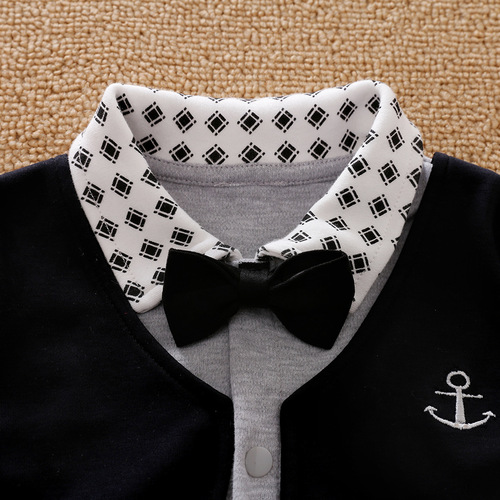Baby clothes for boys, spring and autumn style, baby suit, newborn suit, gentleman's style, cross-border trade