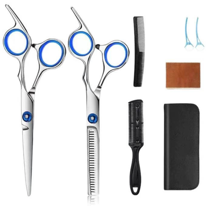 Scissors, split bangs