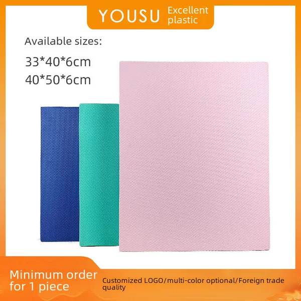 Medium Balance Soft Collapse Mat Fitness Slide Barbell Dumbbell Training Mat Flat Support Elbow Knee Pad Thickened Kneeling Mat