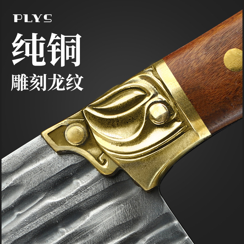 Longquan forjado hueso cuchillo de corte de hueso pesado hueso cuchillo de corte de hueso comercial espeso cuchillo de corte de hueso un agente de corte de hueso no