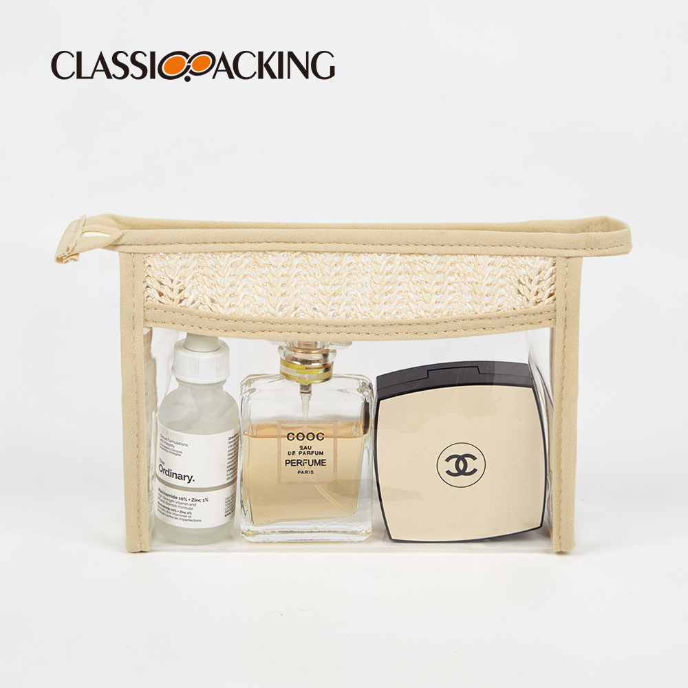 Bolsa de almacenamiento de cosméticos estilo ins Material tejido a mano Bolsa de almacenamiento impermeable Suministro directo de fábrica Bolsa de cosméticos portátil