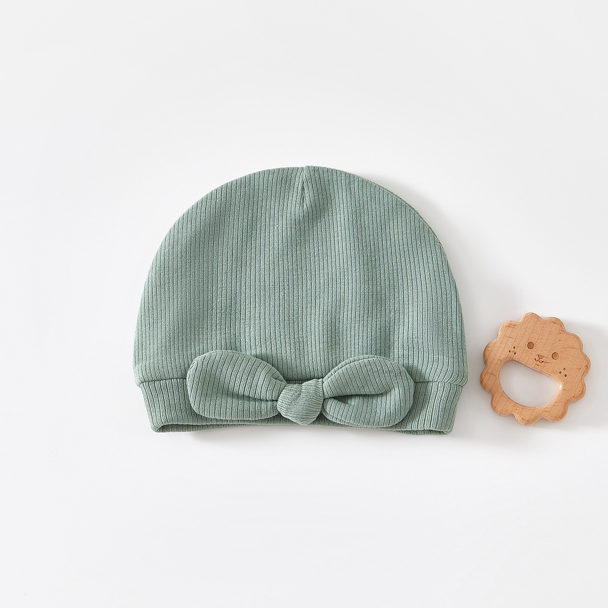 Bebé recién nacido otoño invierno arco sombrero de neumático acumulador de calor gorra gorra gor