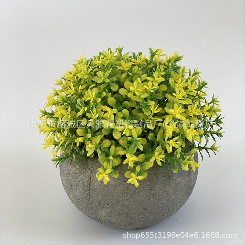 Mini mini simulación transfronteriza pequeña planta de mesa interior verde planta de decoración en maceta combinación de fábrica al por mayor