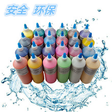 厂家自销500ML丙烯颜料DIY石膏大瓶彩绘颜料涂鸦水彩套装环保防水