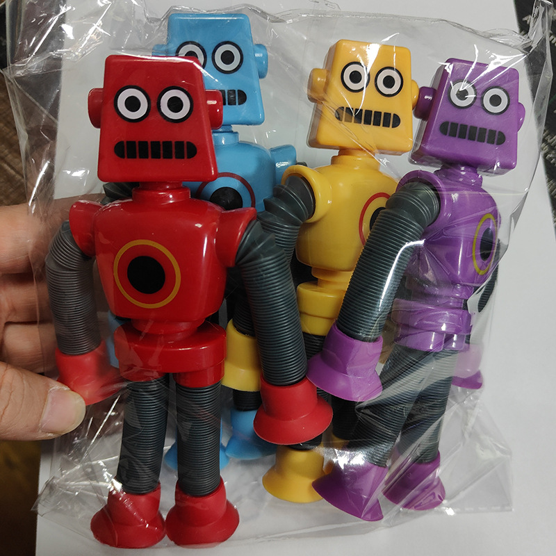 Lechón variedad robot juguete lindo retráctil jirafa descompresión sensorial relajante juguete descompresión tubo telescópico