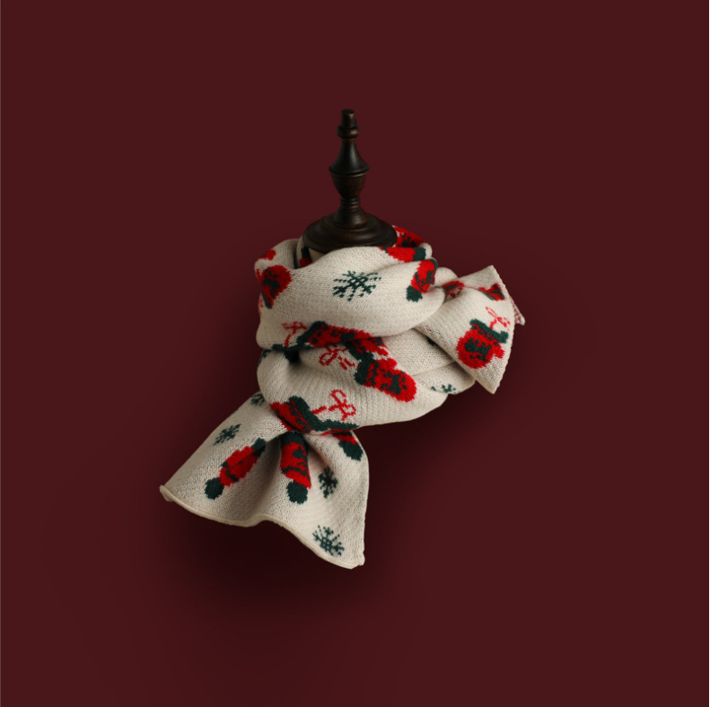 Chapéu de natal branco / 160-32cm
