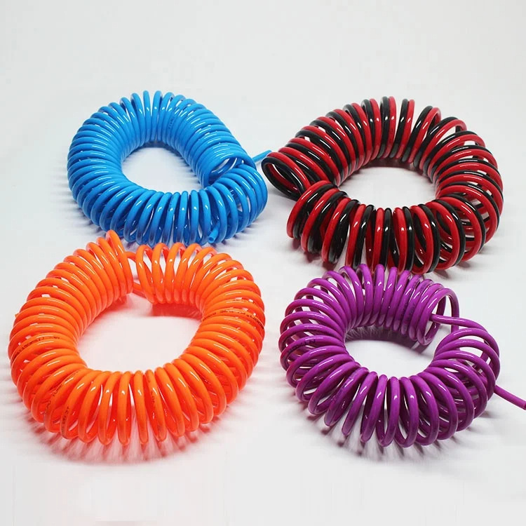 伸缩管PU弹簧气管8/10/12mm空压机气泵弹簧管