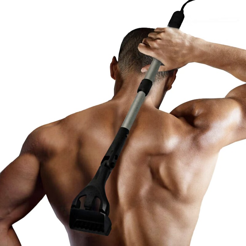 Full-Body Back Shaving Tool with Replaceable Blades, Extendable Handle for Home Beauty and Personal Care