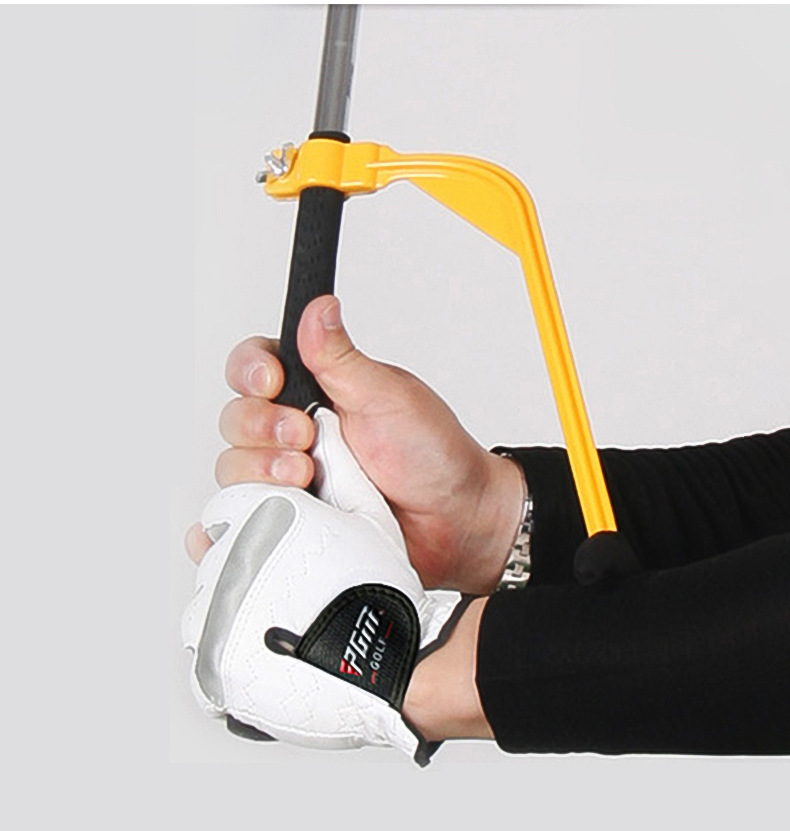 Dụng cụ chỉnh sửa cánh tay golf PGM hỗ trợ tập swing đúng tư thế — Công cụ sửa cánh tay màu vàng chi tiết 5