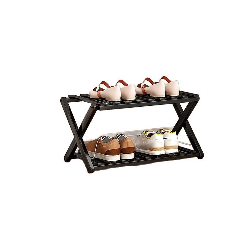 Puerta simple del estante para zapatos Almacenamiento de múltiples capas para el hogar, ahorro de espacio, esquina, pequeño armario de zapatos estrecho a prueba de polvo, instalación gratuita