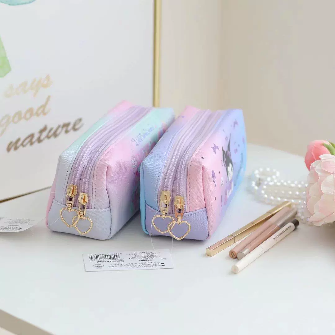 Канцелярия в стиле мультфильмов для учеников, двухслойный пенал, органайзер для карандашей, Киннаморолл