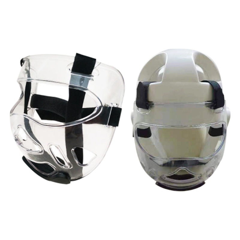 Wholesale Children Adult Sanda Fighting Transparent Protective Mask Taekwondo Mask Face Removable Protective Equipment