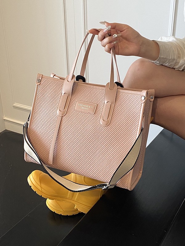 Bolsos de gran capacidad para mujer 2025 nueva tendencia de moda bolso portátil portátil bolso de mensajero de un solo hombro casual simple