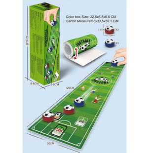 Foreign Trade Children's multiplayer battle football curling competitive game mat parent-child interactive desktop football toys wholesale