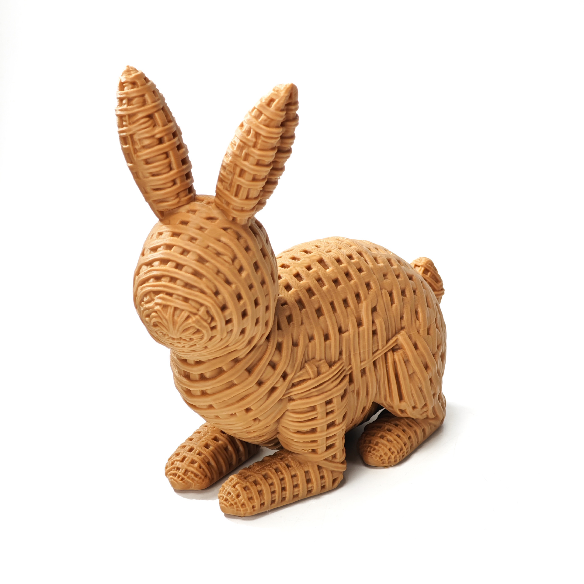 Amazon New Cross - Border Pascua 3D Printing Ratán Bunny Mixed Decoration Products tejiendo adornos de conejo