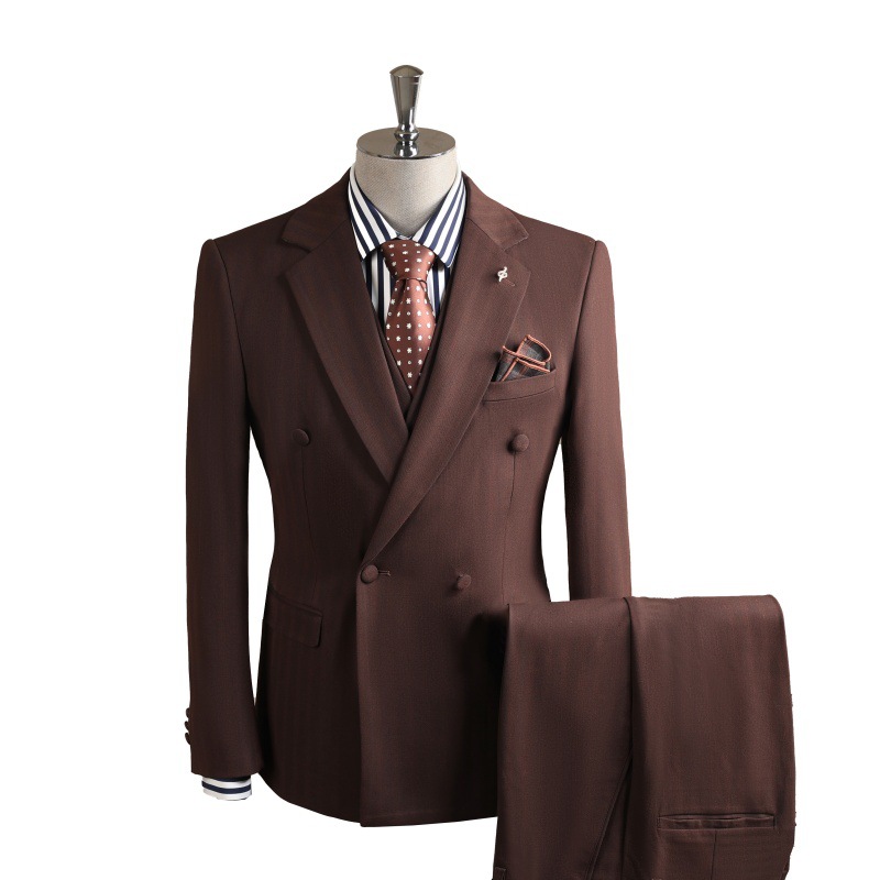 Men's High-End Professional Formal Suit Skinny Board Type Light Business Attire For Wedding Groomsmen Casual Outfits_voghion.com
