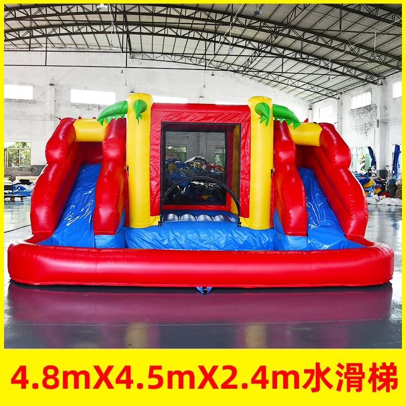 Castillo infláble para niños juguete equipo de juego Fuerte travieso interior y exterior gran cama de salto alto deslizante ensamblaje inflable