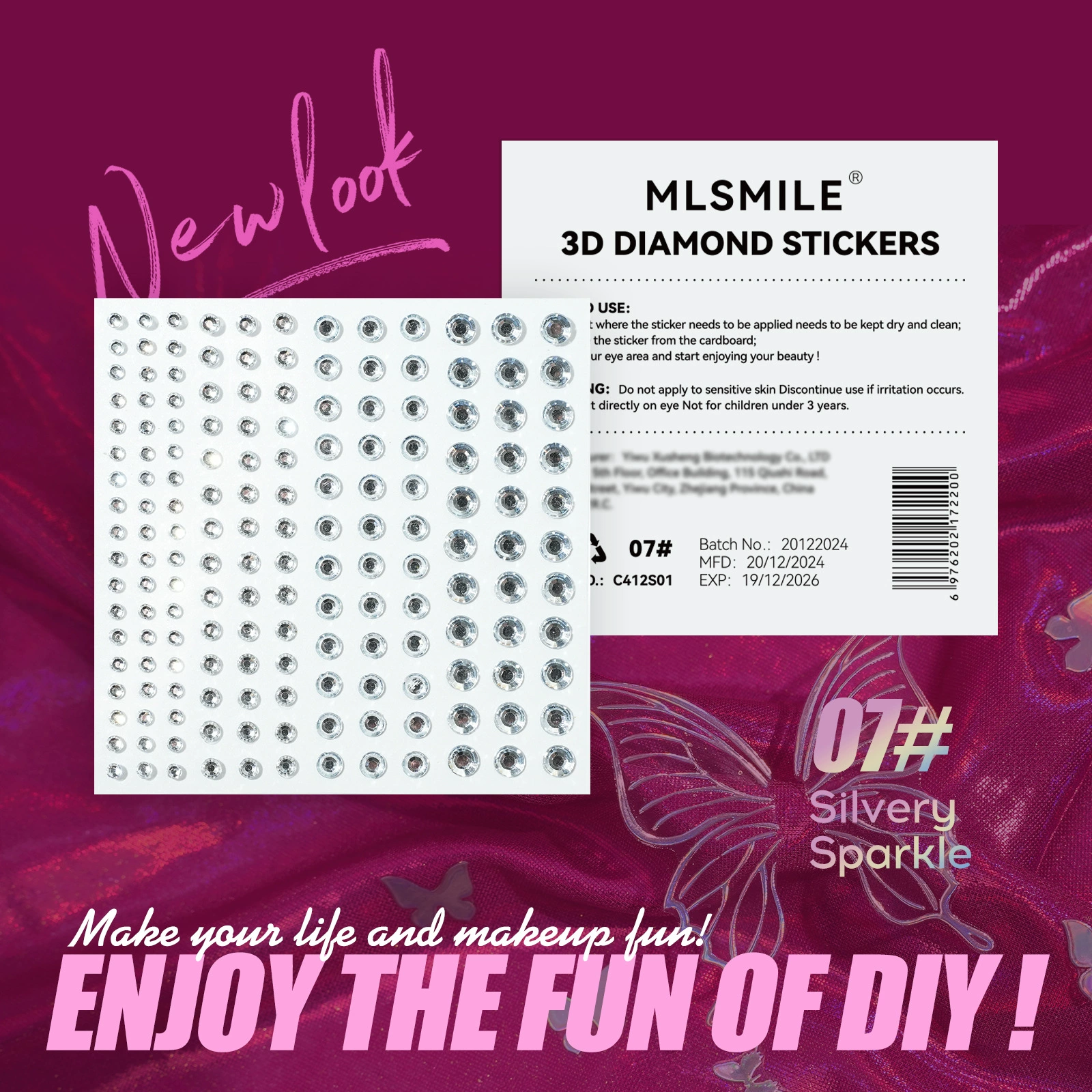 MLSMILE водонепроницаемые тату-наклейки для макияжа глаз, наклейка, пирсинг носа, европейский стиль, для импорта, новая коллекция, 3D