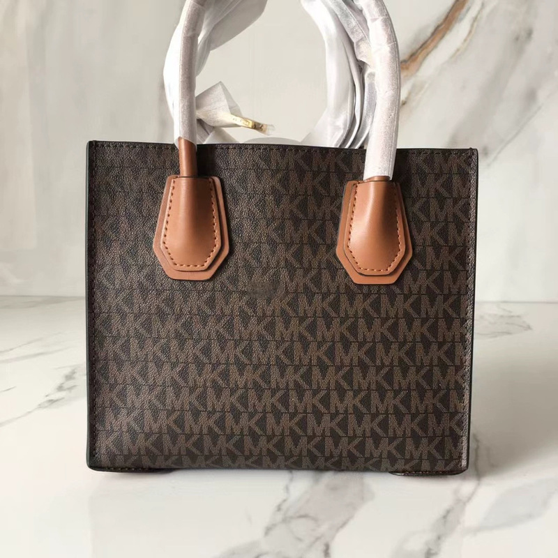 New Genuine Leather Mk Tote Bag, Classic Monogram Women's Bag, Same Style as Yang Mi, Accordion Bag, Sheet Music Bag, Handbag, Crossbody Bag