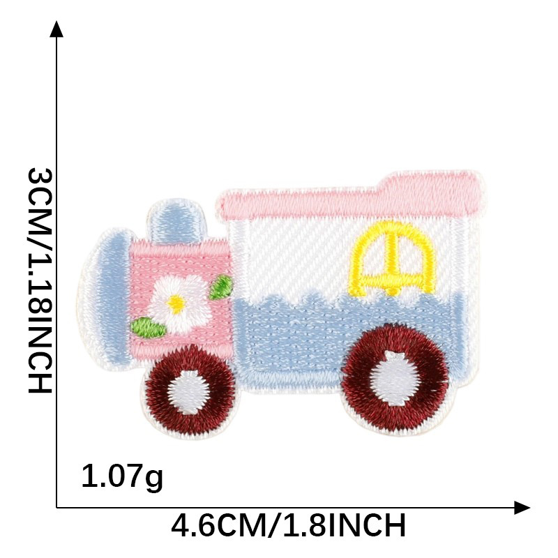 コンピュータ刺繍ラベルかわいい刺繍ステッカー韓国語版 diy 装飾パッチステッカー自己粘着オリジナル漫画車布ステッカー|undefined