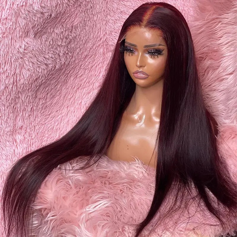 Black Hot Selling Front Lace Wig Set New African Women's Wig Long Straight Lace Hair Set Spot Hair