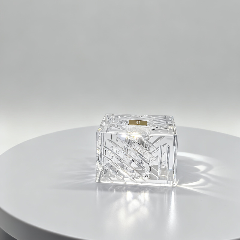 高档轻奢透明纹理条纹化妆品瓶包装15口径通用款亚克力香水瓶盖