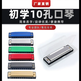 加工定制口琴10孔布鲁斯口琴学生儿童早教益智奥尔夫乐器玩具口琴