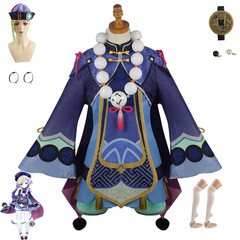 原神七七cos服殭屍凍凍動漫全套服裝蘿莉七七cosplay