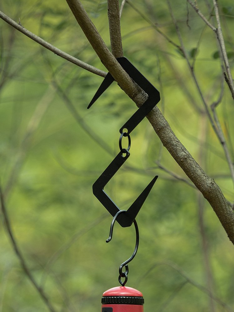 Outdoor S-shaped Hook Mountaineering Buckle Camping Simple Stainless Steel Metal Hook Connection Buckle Storage Hook