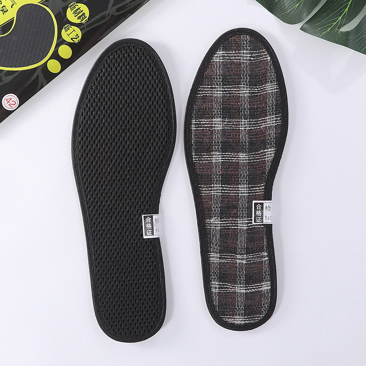 Buyun1002 plantilla de carbón activado absorbe sudor, deshumidifica, transpiración, anti-desodorante, pies unidireccionales, deportes de otoño y invierno, ocio