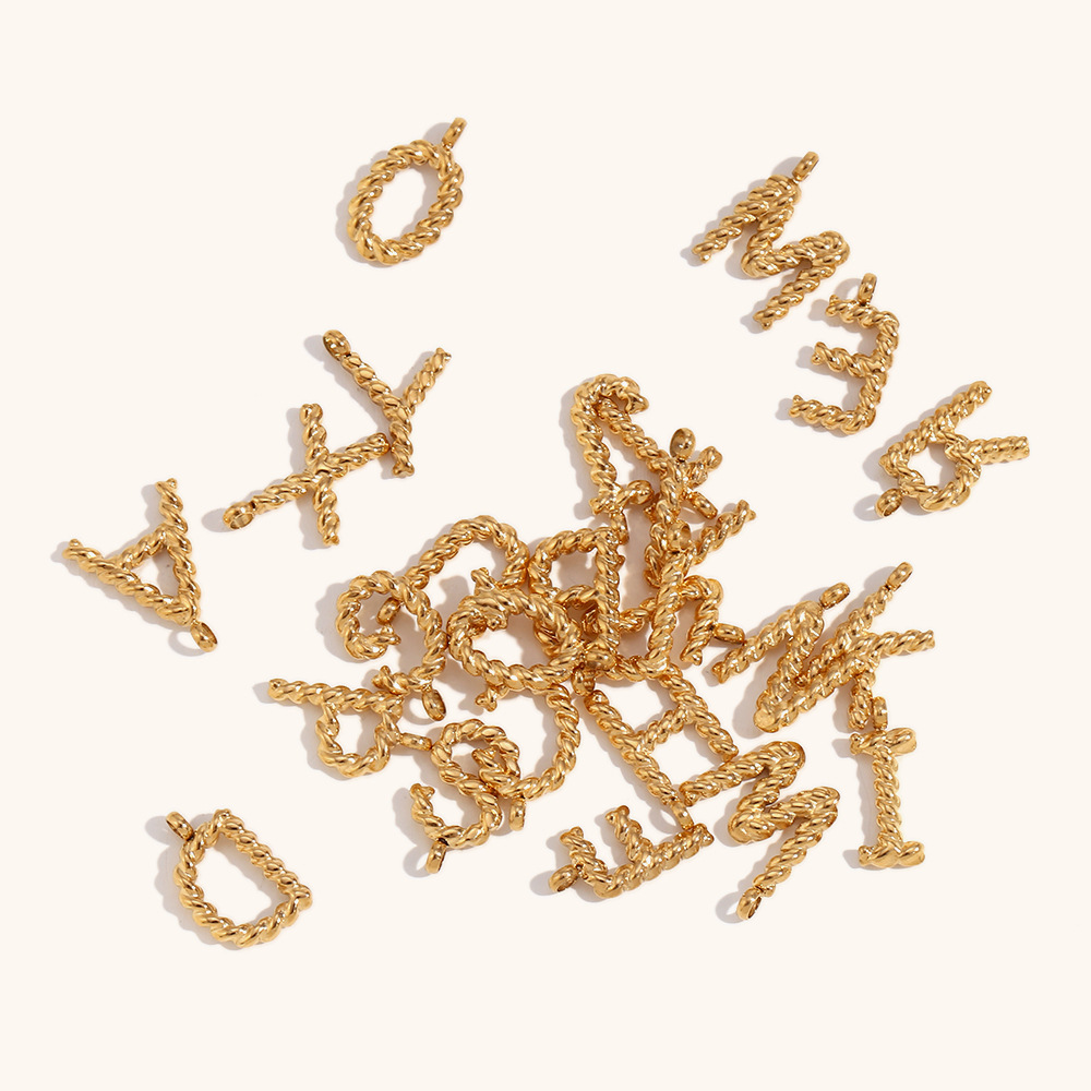 2g Weight 0.03µm-0.05µm Gold Plating Thickness PVD Coated Gold Plating Process Pendant Jewelry Making Type 18K Real Gold Plated Plating Material 1 Piece Quantity 304 Stainless Steel Material Letter Pattern Simple Style Style Waterproof Non Tarnish, Plating Craft 1 Piece Stainless Steel PVD Coated Real Gold Plated Letter Pendant DIY Jewelry Accessories 1