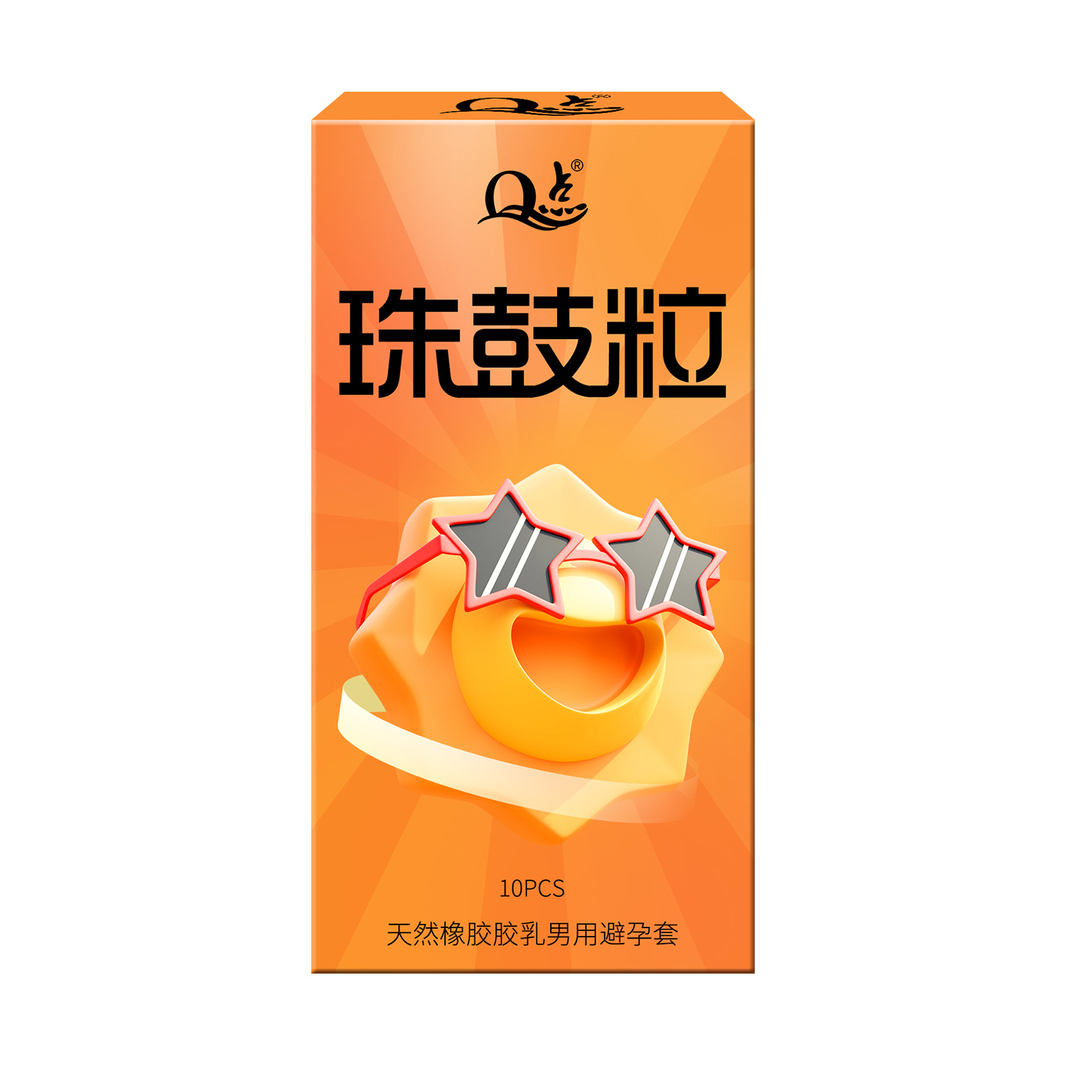 Large beads and drums [1 box of 10 pieces]