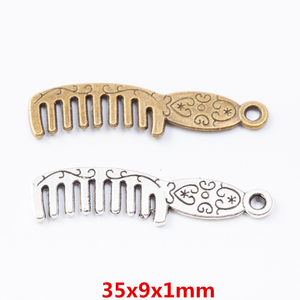 DIY饰品配件复古锌合金 梳子挂件 zakka批发厂家直销3197